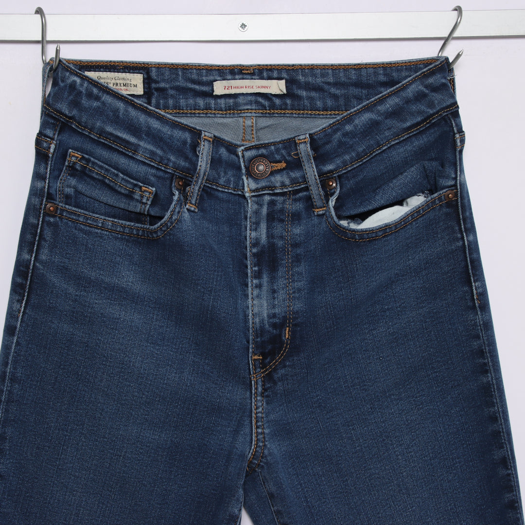 Levi's 721 hight rise skinny W27 jeans in denim da donna