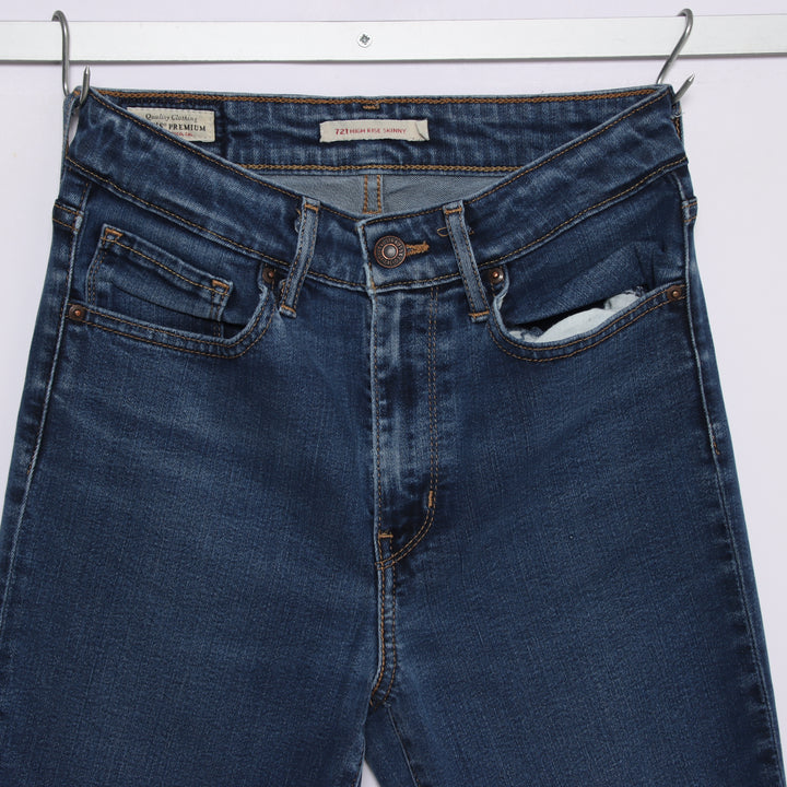 Levi's 721 hight rise skinny W27 jeans in denim da donna
