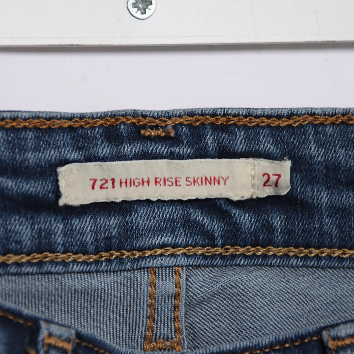 Levi's 721 hight rise skinny W27 jeans in denim da donna