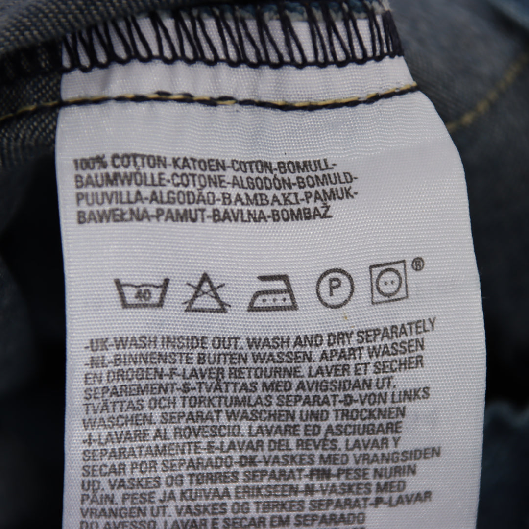 Levi's 803 workwear con martingala W28 L34 jeans vintage in denim da donna