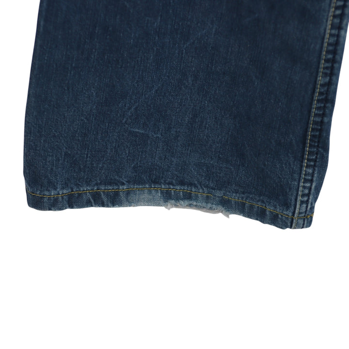 Levi's 803 workwear con martingala W28 L34 jeans vintage in denim da donna