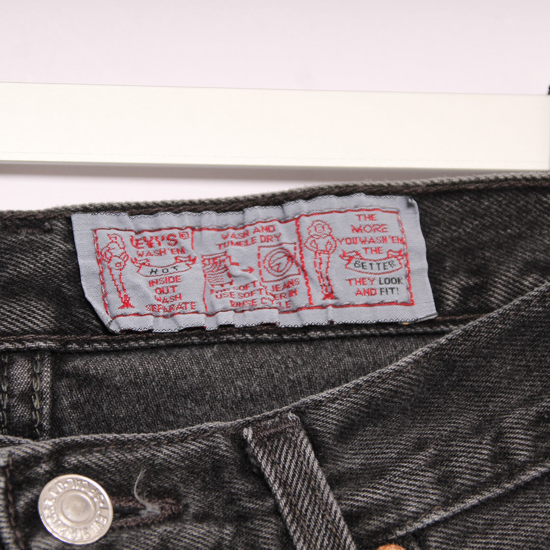 Levi's 901 Jeans Vintage Nero W32 L30 Donna Made in USA