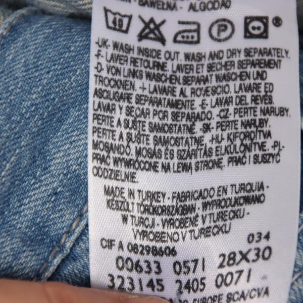 Levi's Antiform bermuda di jeans denim W28 L30 unisex