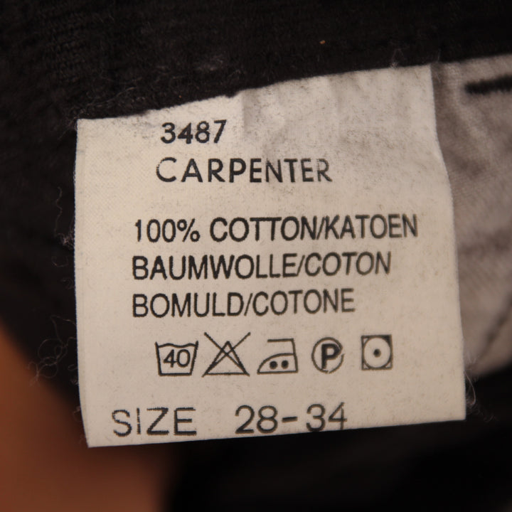 Lee Carpenter Jeans in Velluto Marrone W28 L34 Unisex Deadstock w/Tags
