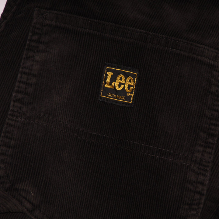 Lee Carpenter Jeans in Velluto Marrone W28 L34 Unisex Deadstock w/Tags