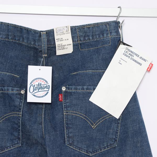 Levi's Engineered 0001 jeans denim W28 L34 unisex deadstock w/tags
