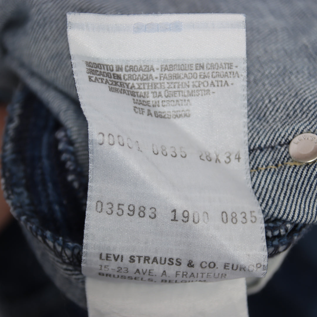 Levi's Engineered 001 W28 L34 jeans vintage in denim da donna