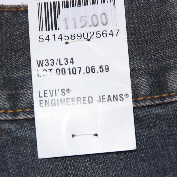 Levi's Engineered 0659 jeans denim W33 L34 unisex deadstock w/tags