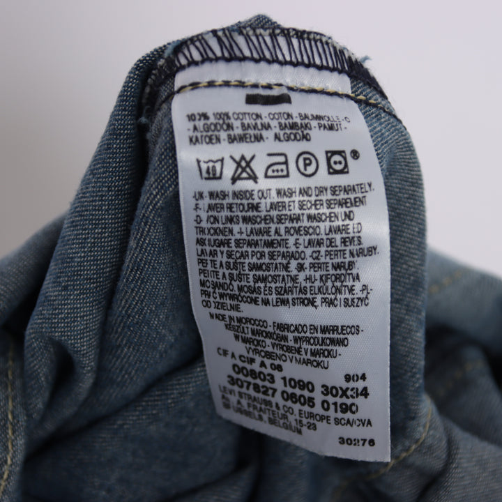Levi's Engineered 1090 con martingala W30 L34 jeans vintage in denim unisex