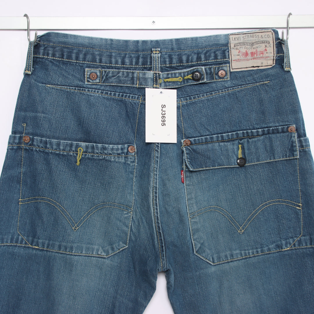 Levi's Engineered 1090 con martingala W30 L34 jeans vintage in denim unisex