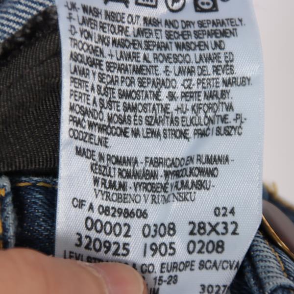 Levi's Engineered 308 jeans denim W28 L32 unisex