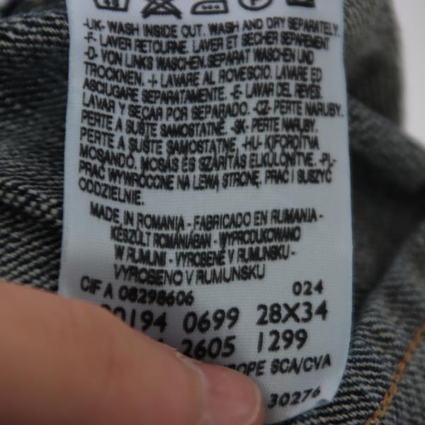 Levi's Engineered 699 jeans denim W28 L34 donna