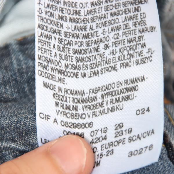 Levi's Engineered 719 jeans denim W29 donna
