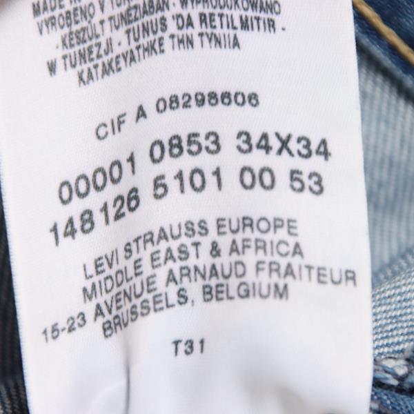 Levi's Engineered 853 jeans denim W34 L34 uomo