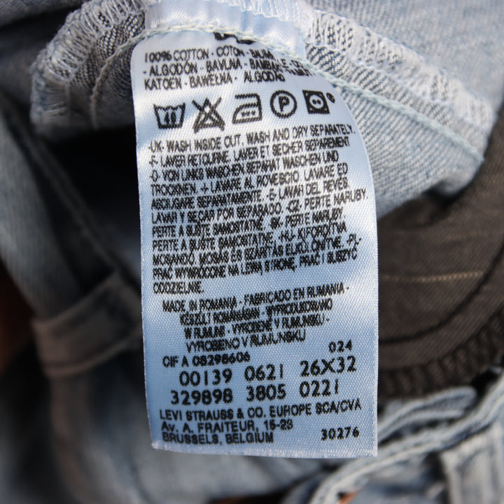 Levi's Engineered bermuda di jeans in denim W26 unisex