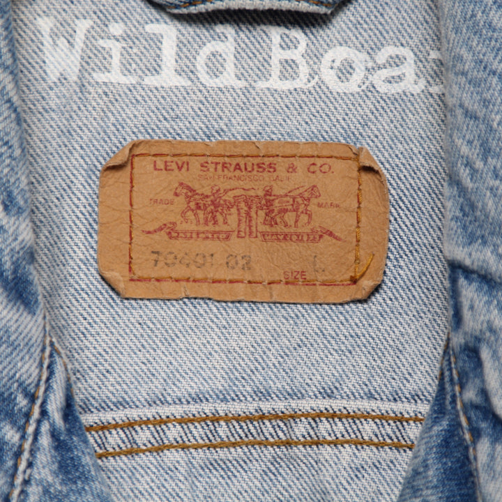 Levi's Gilet di Jeans Custom Denim Taglia L Unisex