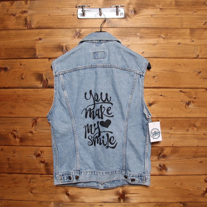 Levi's Gilet di Jeans Custom Denim Taglia L Unisex