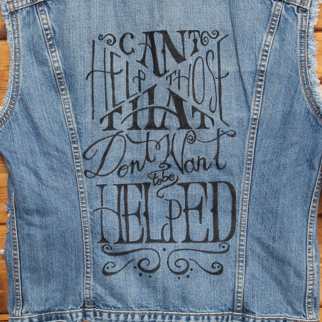 Levi's Gilet di Jeans Custom Denim Taglia L Unisex