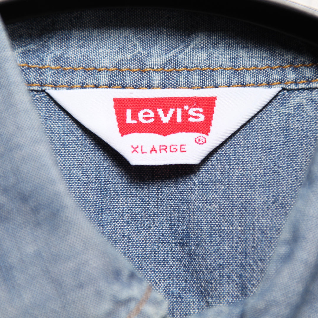 Levi's Orange Tab Camicia di Jeans Denim Taglia XL Uomo