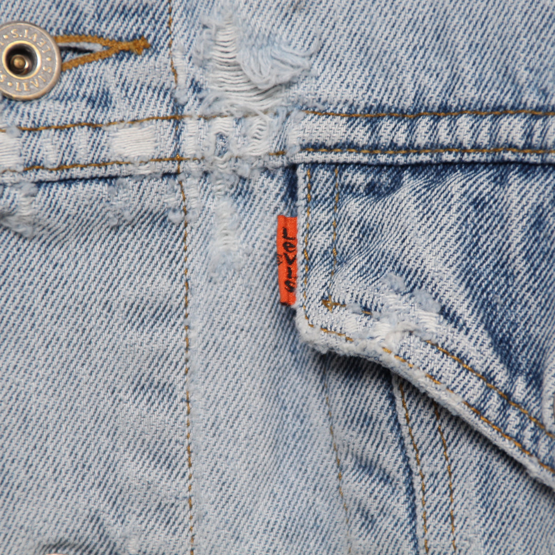 Levi's Orange Tab Giacca di Jeans Custom Denim Taglia XL Unisex