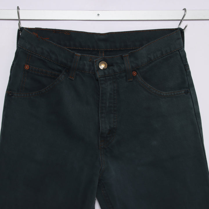 Levi's Orange tab straight fit W27 jeans in denim verde da donna