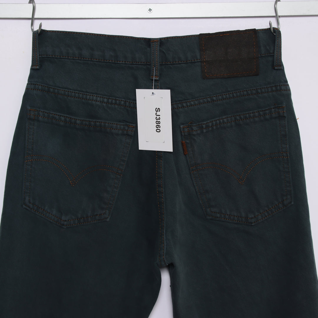 Levi's Orange tab straight fit W27 jeans in denim verde da donna