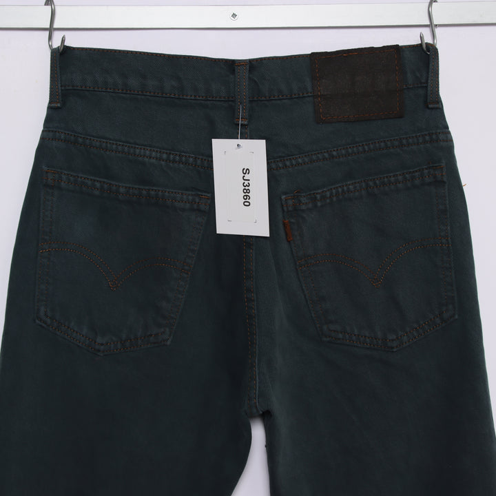 Levi's Orange tab straight fit W27 jeans in denim verde da donna