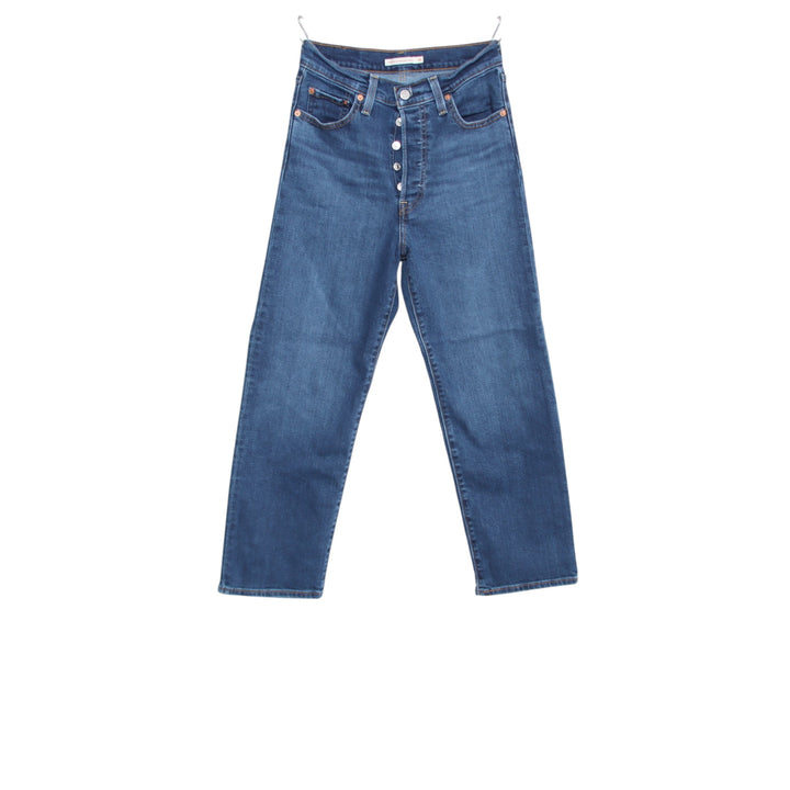 Levi's Ribcage Straight Ankle W26 L27 jeans vintage in denim da donna
