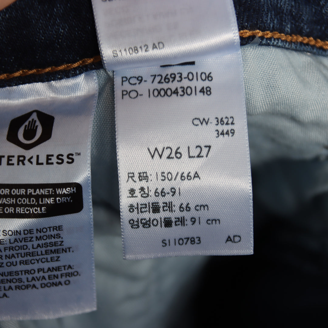 Levi's Ribcage Straight Ankle W26 L27 jeans vintage in denim da donna