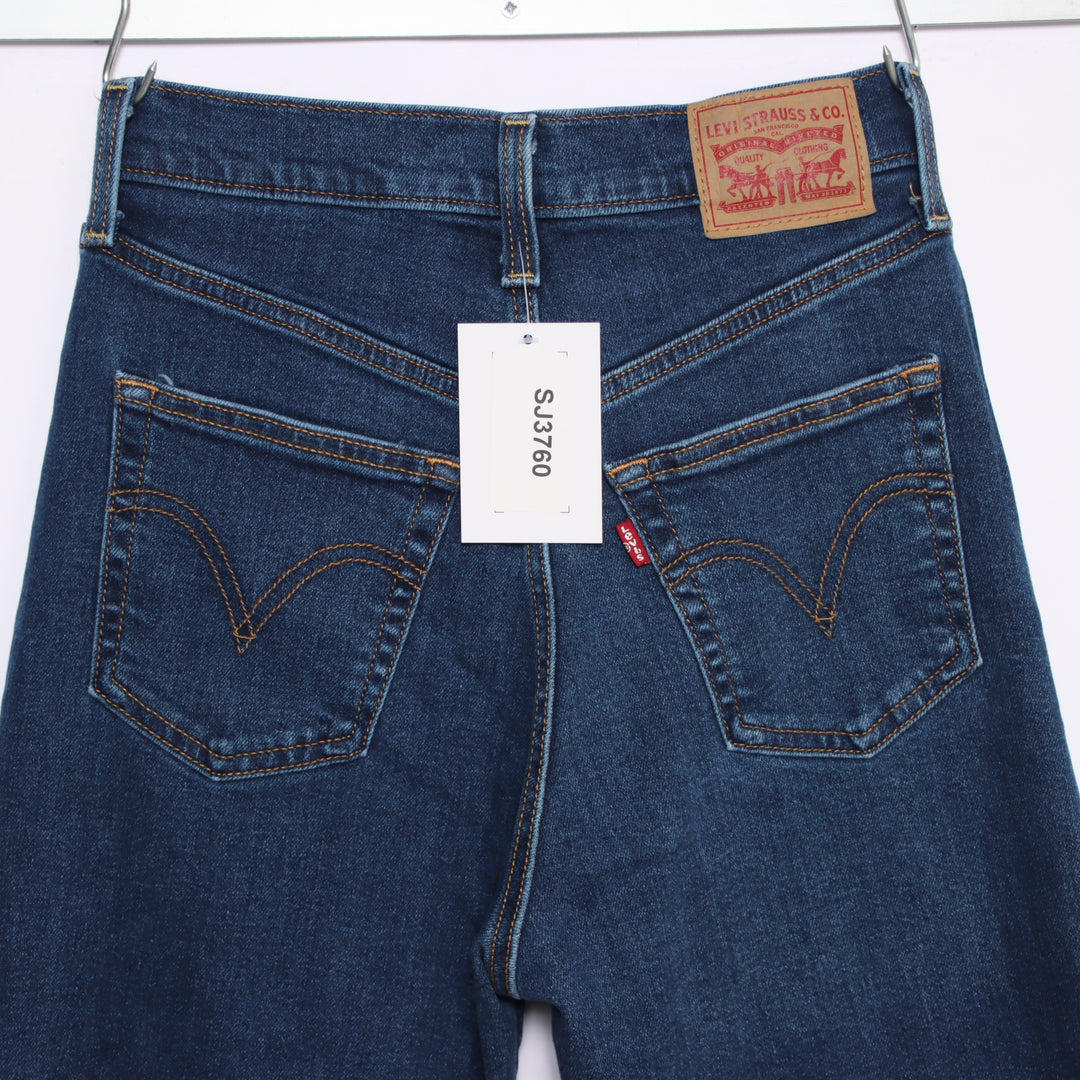 Levi's Ribcage Straight Ankle W26 L27 jeans vintage in denim da donna