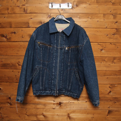 Levi's Sherpa Giacca di Jeans Denim Taglia L Uomo