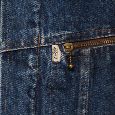 Levi's Sherpa Giacca di Jeans Denim Taglia L Uomo