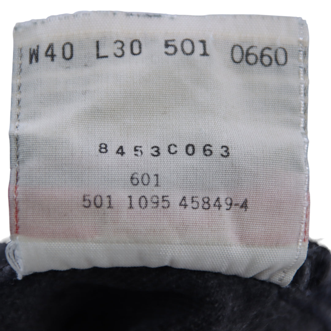 Levi's 501 Jeans Grigio Vintage W40 L30 Uomo Made in USA