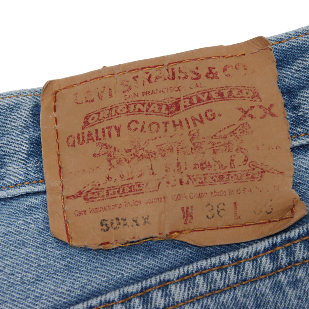 Levi's 501 Jeans Vintage Custom Denim W36 L36 Unisex Made in USA