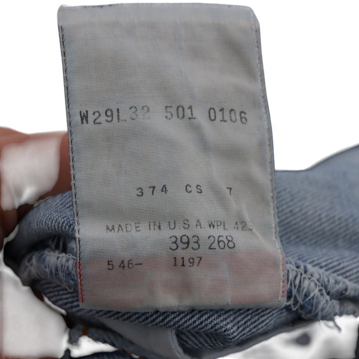 Levi's 501 Jeans Vintage Denim W29 L32 Donna Made in USA