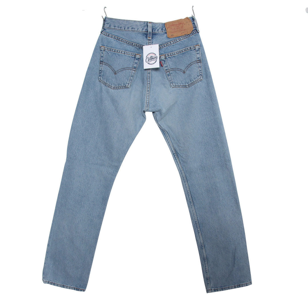 Levi's 501 Jeans Donna - Taglio Dritto, 99% Cotone 1% Elastan, Cavallo 30 Pollici, Made In Turchia - Foto 2
