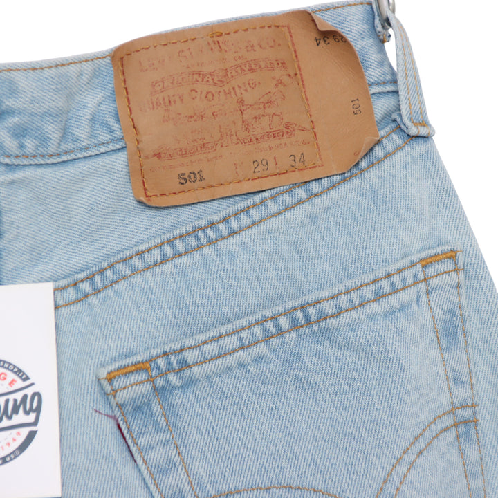 Levi's 501 Jeans Vintage Denim W29 L34 Donna Made in USA
