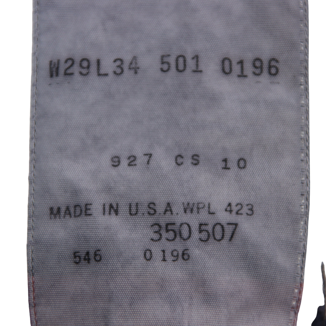 Levi's 501 Jeans Vintage Blu W29 L34 Donna Made in USA