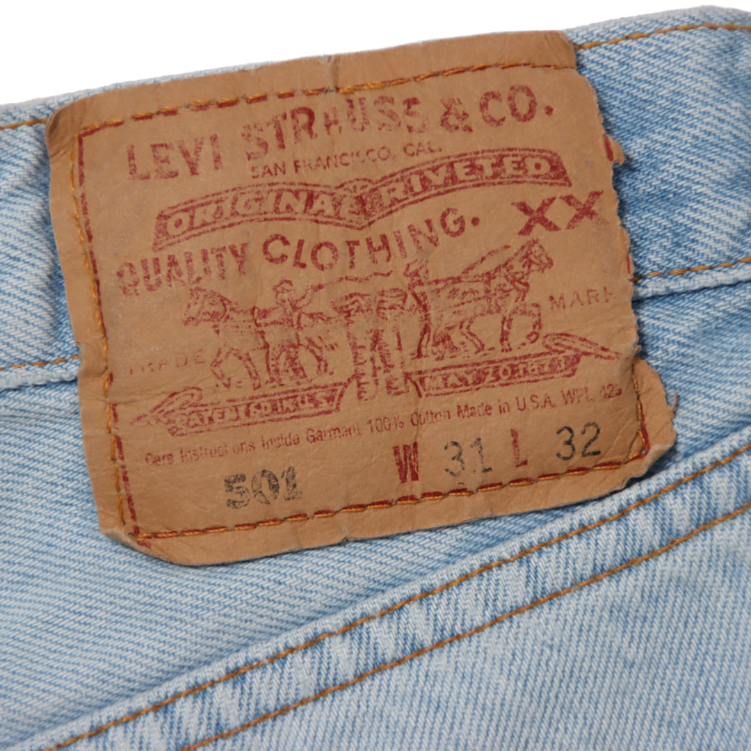 Levi's 501 Jeans Vintage Denim W31 L32 Unisex Made in USA