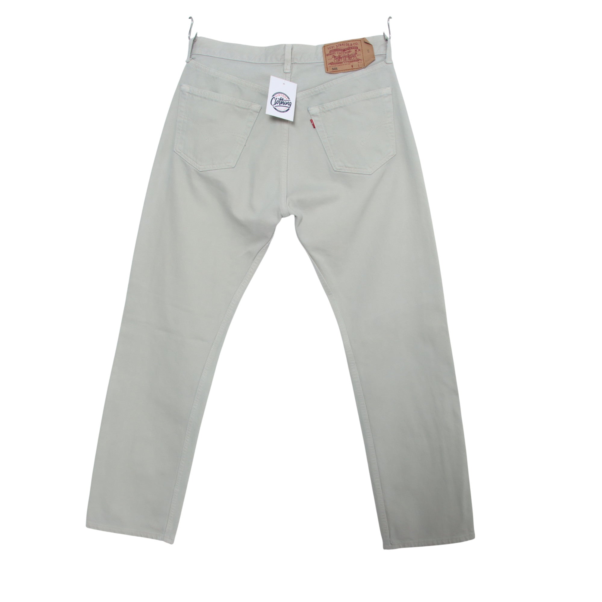 Levi's 501 Jeans Vintage Grigio W33 L32 Unisex Made in USA