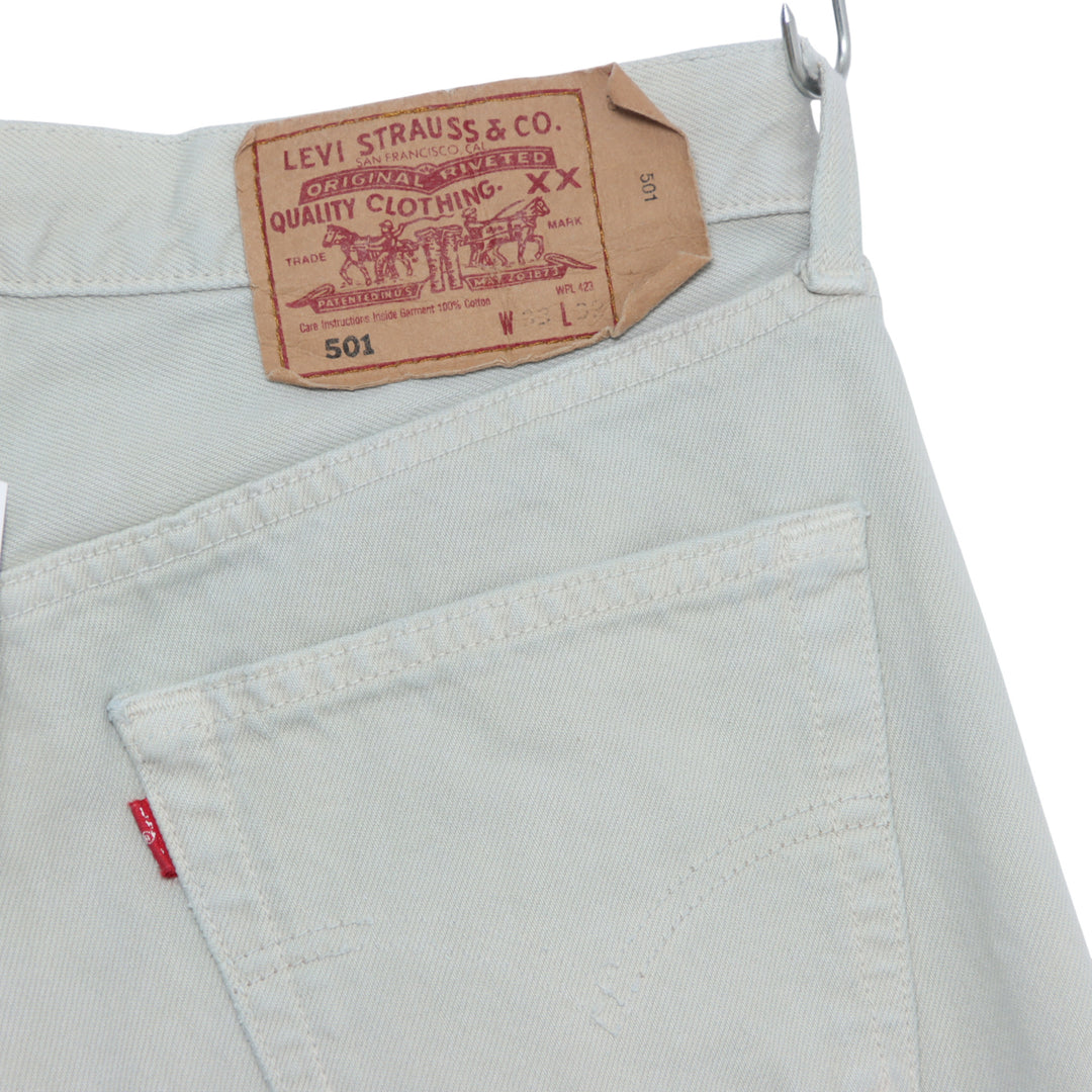 Levi's 501 Jeans Vintage Grigio W33 L32 Unisex Made in USA
