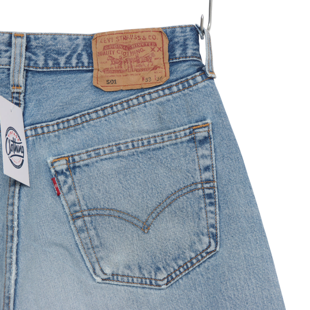 Levi's 501 Jeans Vintage Denim W33 L36 Unisex Made in USA
