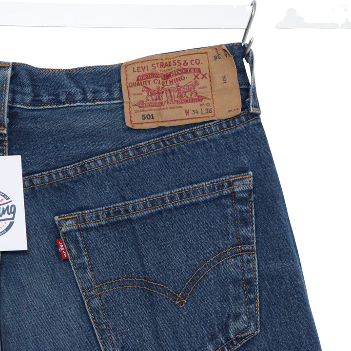 Levi's 501 Jeans Vintage Denim W34 L36 Unisex Made in USA