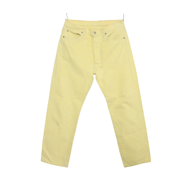 Levi's 501 Jeans Vintage Giallo W36 L30 Unisex Made in USA
