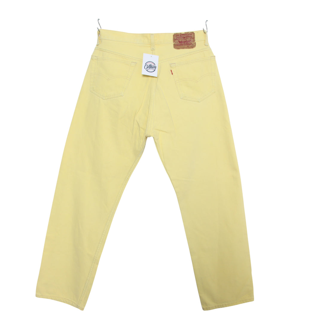 Levi's 501 Jeans Vintage Giallo W36 L30 Unisex Made in USA
