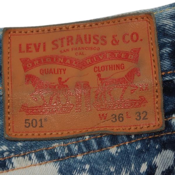 Levi's 501 Tye Dye jeans denim W36 L32 uomo