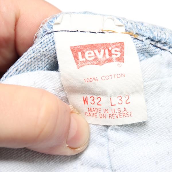 Levi's 501 bermuda di jeans denim W32 unisex made in USA