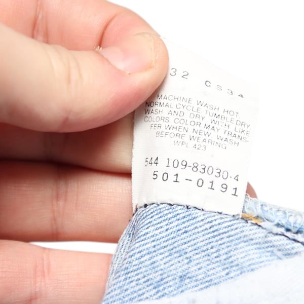 Levi's 501 bermuda di jeans denim W32 unisex made in USA