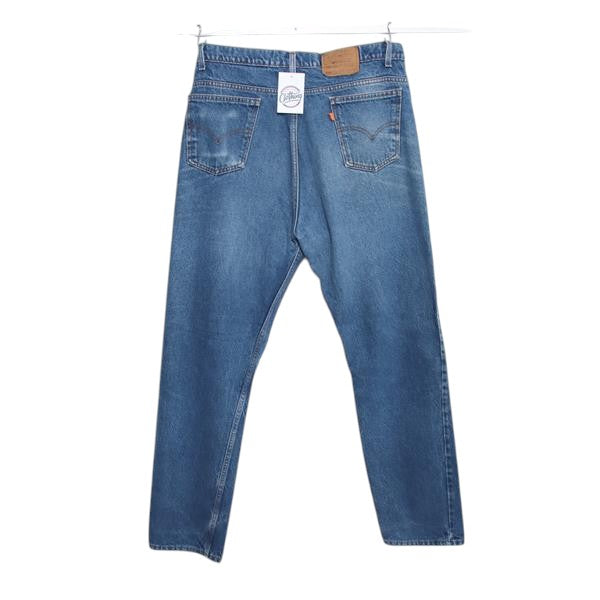 Levi's 505 Orange Tab Regular Fit jeans denim W42 L34 uomo