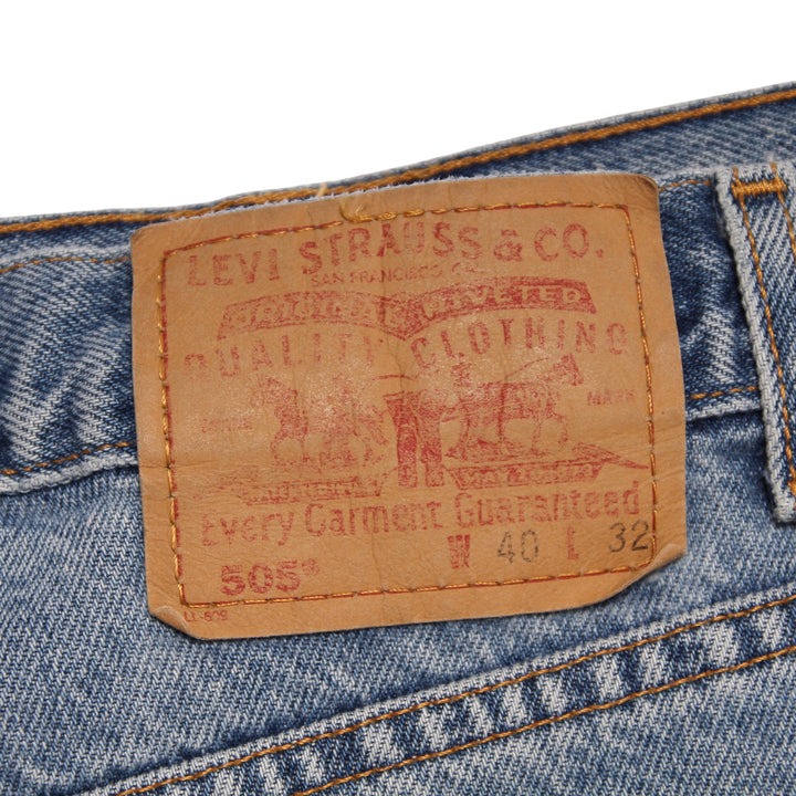 Levi's 505 Regular Fit Jeans Denim W40 L32 Uomo